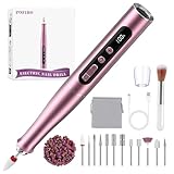 POFIBO Nagelfräser Kabellose 35000 U/Min Nagelfräser für Gelnägel - Professioneller Nail Drill für Gel- und Acrylnägel, Elektrische Nagelfeile mit Verstellbarer Geschwindigkeit für Maniküre Pediküre