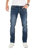 Yazubi Herren Jeans Zed - Slim Fit Jeanshose, Blau (Insignia Blue 194028), W30/L34