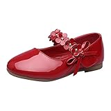 FGUUTYM Prinzessin Schuhe Mädchen Rutschfeste Tanzschuhe Prinzessin Mary Jane Schuhe Lernlaufschuhe Baby Krabbelschuhe Baby Outdoor Sandalen Mädchen 35 Kinderschuhe Mädchen Sommerschuhe Mädchen