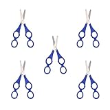 SRJQXH Lernschere 5 Stücke Helferschere mit Doppelgriff, 4 Ringen Therapeutenschere mit Skala, für DIY-Kunst, Eltern Kind Aktivitäten Outdoor Übungen