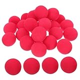 Toddmomy 25Stücke Cosplay Clownsnasen Rote für Karneval und Mottopartys Hochwertige Clown Requisite Leicht und Wiederverwendbar für Lustige Rollenspiele