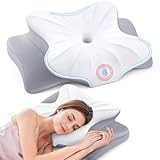 Subtail Nackenkissen Kopfkissen, Memory Foam Kissen, Nackenstützkissen, Ergonomisches Kopfkissen, Pillow Kissen für Seiten, Rücken & Bauchschläfer