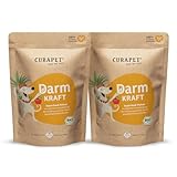Bio Darmpulver für Hunde – CURAPET – mit Probiotika & Präbiotika zur Unterstützung Einer ausgewogenen Verdauung und Darmflora – 400g (2er Pack)
