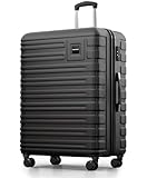 Travely Polycarbonat Koffer Groß 87cm XXL - 150L Innenvolumen, sehr robuster Hartschalenkoffer mit sanften Rollen & TSA Schloss, Reisekoffer, Handgepäck Koffer, Reisekoffer mit Rollen