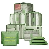 TXBOBECO 12-teilige Koffer Organizer Set, Packing Cubes for Suitcase Travel Accessories Kofferorganizer Schuhbeutel Kleidertaschen Packwürfel Kosmetik Packtaschen
