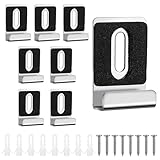 8 Stück Spiegelhalterung Wand Set Schwere Spiegel Halterung Zubehör mit Stiften und Schrauben Metall Wand Spiegelhalter für Badezimmer und Zimmer Spiegel