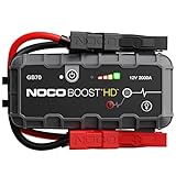 NOCO Boost HD GB70 2000A 12V UltraSafe Starthilfe Powerbank, Auto Batterie Booster, Tragbare USB Ladegerät, Starthilfekabel und Überbrückungskabel für bis zu 8,0L Benzin und 6,0L Dieselmotoren