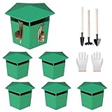 mizikuu 6er-Set Schneckenschutz, Bio-Schneckenfallen ohne Chemie und Gift Umweltfreundlich Schneckenabwehr mit Grabwerkzeug und Handschuhen