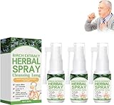 Ourlyard Kräuterlungenreinigungs- Und Reparaturspray, Ourlyard Kräuterlungenreinigungsspray, Ourlyard Herbal Lung Cleansing Spray, Leistungsstarke Lungenunterstützung (3pcs)