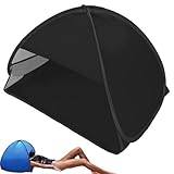 Uveego Mini Head Sun Shelter Tent, Pop-up-Strandschirm Sonnenschutz für Gesicht, Strandmuschel Pop Up Strandzelt Strand Zelt, Tragbarer wasserdichter Kopfzelt für Strand, Garten (Schwarz)