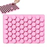 Kleine Silikonformen – Zylinder-Silikonform, hausgemachtes Backen, Cupcake-Hersteller, 55 Mulden, Kuchenback-Zylinderformen, runde Schokoladenform für Wachs, Harz, Ton, Eis