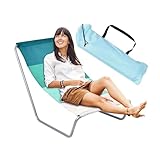 Klappbarer Liegestuhl, tragbare Camping-Liege, Outdoor-Sonnenliege, robuster Terrassenstuhl, Outdoor-Stuhl, Sonnenliege für den Außenbereich, Strand, Sonnenbaden, 98 x 46 x 59 x 20 cm