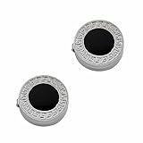 OoSsSoO Hemd-Knopfabdeckungen für Herren, Knopfabdeckung, formelle Geschäfts, Hochzeit, Smoking, Hemd, Zubehör, Manschettenknöpfe, Alternativen, diameter:0.69inches/1.75cm, Kupfer, Ohne Edelstein.