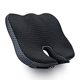 FOUNDCOOL Sitzkissen Auto Autositzkissen Fahrersitz Sitzerhöhung Auto Erwachsene Sitzauflage Vordersitze Ergonomisches Memory Foam Keilkissen Autositz Sitzkeilkisse für Orthopädisch Bürostühle