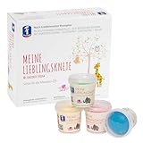 Feuchtmann MEINE LIEBLINGSKNETE | Knetset 4 x 150g | vegane glutenfreie Knete | Kinderknete ungiftig | Spielknete für kreatives Spielen ab 2 Jahren