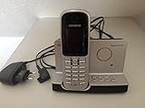 Siemens Gigaset S685 schnurloses DECT-Telefon mit Anrufbeantworter, beleuchtetem Farbdisplay und Bluetooth titanium