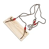 BESPORTBLE 1Stück Holzschaukel Für Outdoor Und Indoor Einfacher Hängender Stuhl Aus Kiefernholz Für Garten Spielplatz Und Zuhause Kreatives Für Glückliche Stunden Mit Kindern