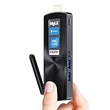 MeLE PCG02 Lüfterloser Mini PC Stick Windows 11 Home Celeron N4000(bis zu 2.6GHz) 4GB LPDDR4 128GB ROM Micro Computer Kleiner Desktop mit Gigabit Ethernet, 4K HDMI