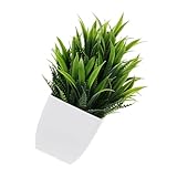 Cabilock Künstlicher Bonsai Mini Topfpflanze Dekoration Täuschend Echt Langlebig Farbecht für Wohnzimmer Büro Schlafzimmer Stilvolle Kleine Kunstpflanze für Tisch und Regal