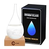 Sturmglas, Mode Kreative Wassertropfen Glas Barometer, Wettervorhersage Flasche, Wetterstation,Verwendet für Heim- und Büro-Desktop-Dekoration, Weihnachtsgeschenke, Geburtstagsgeschenke