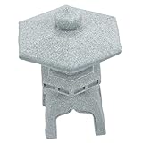 Toyvian Steinlaternen Ornamente Mini Bonsai Gartenpavillon Dekoration Kleine Pagoden Desktop Ornamente Pagodenfiguren Simulations Pagodenmodell Pagodenstatue