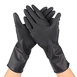 Haarschutz Handschuhe,Handschuhe Zum Haarefärben - Latex Haushaltshandschuhe Wasserdicht Für Spülmaschine Grillen Friseursalon Fleischverarbeitung Autoreinigung Malerarbeiten Labor