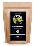 Kartoffelmehl- stärke Bio 1kg - Kartoffelstärke - zum Andicken von Flüssigkeiten und Backen - 100% naturrein - glutenfrei - vegan - zertifiziert und kontrolliert in Deutschland - Biotiva