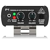 Behringer POWERPLAY P1 Persönlicher In-Ear Monitor Verstärker Kompakter und Leistungsstarker Audioverstärker für Musiker