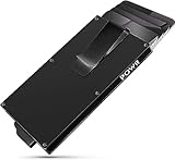 POWR Kartenetui Cardholder - EC Karten Etui und Kreditkartenetui Herren - RFID Schutz & NFC Blocker Kartenhalter Metall - Schmales Karten Wallet Portemonnaie Herren (Schwarz mit schwarzer Geldklammer)