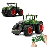 JAMARA 405035 - Fendt 1050 Vario 1:16 2,4Ghz - RC Traktor, Motorsound (abschaltbar), Rückfahrwarnsound, Hupe, Abschaltfunktion, 2 Radantrieb, Gummireifen, Helle LED‘s vorne, Blinker, Demo Funktion