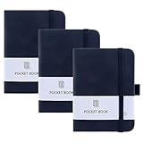 Kleines A7 Notizbuch,Notizblock A7,Notizbuch Klein,A7 Kleines Notizbuch Tagebuch,A7 Pocket Notebook,Pocket Mini Notizblock Kleines Notizbuch mit Gummizugverschluss,3 Stück Notizbuch A7