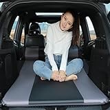 VCYEX Auto Matratze, Faltbar Camping Luftmatratze, Automatisches Aufblasen Kofferraum Matratze,Einsetzbar FüR SUV, Mpv, SchräGhecklimousine und LimousineBlack,180x130x5cm