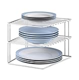 Metaltex 364202095 Silos Eck-Schrankeinsatz, 2-Etagen, 1 - Pack, weiß