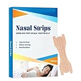 Nasenpflaster Schnarchen Premium Nasenstrips, gegen Schnarchen, Nose Strips Extra für Bessere Schlafqualität Atemverbesserung, Anti Schnarch Nasenstrips für Schlafen, 50 Stück