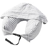 Reise-Nackenkissen mit Kapuze, Reisekissen mit Kapuze | Flugzeug Baumwollkissen mit Kapuze | Reise-Nackenkissen, Heimruhekissen für lange Reisen, Flugzeug, Bus, Autofahren