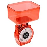 MAGICLULU Küchenwaage Mechanische Lebensmittelskala Präzise Messskala aus Kunststoff Batteriefrei Kompakte für Backen für Zuhause und Gastronomie