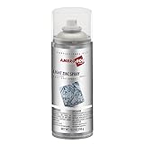 Ambro-Sol Z350 Zink-Klarspray, ideal zum Ausbessern, Veredeln und Reparieren von Metalloberflächen mit hellgrauer Oberfläche, 400 ml unendlich wiederverwendbares Weißblechspray