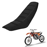 JFG RACING Sitzbankbezug Motorrad Dirt Bike Sitzbezug Universal für CRF CR KLX KX EXC YZ YZF 80 110 125 250 450 Motocross Pit Bike Enduro-Schwarz