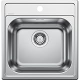 BLANCO DANA 45 | Edelstahl Spüle | Einbauart: Einbau von Oben | für 45 cm breite Unterschränke | Widerstandsfähig gegenüber Kratzern | Großes Beckenvolumen