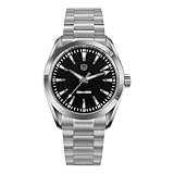 watchdives VH31 Quarzuhr, WD0006 Edelstahl-Armbanduhr 38mm Gewölbtes Saphirglas Luxusuhren 100M Wasserdicht