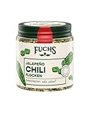 Fuchs Gewürze - Jalapeño Chili Flocken | Scharfer Klassiker der mexikanischen Küche | Chiliflocken in Premium-Qualität | 28 g im wiederverschließbaren Gewürzglas