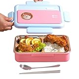 Generisch Metall Brotdose, Essensaufbewahrung & Frischhaltedosen, Unterteilte Metall Brotdose Mit Luftdichtem Deckel Für Arbeit, Schule, Reisen & Unterwegs