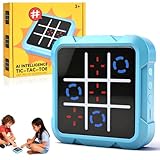 Tic Tac Toe, Tic Tac Toe Elektronisch, 4-In-1 Handkonsolen Puzzlespielkonsole, Elektronisches Digitales Tic-Tac Toe-Spiel, für Kinder & Erwachsene