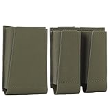 ANSNOW Für Militärgürtelträger Jagd Airsoft-Magazintasche Holster Taktische Molle-Pistolenmagazintasche, Offene Oberseite, Doppelte 9 Mm Mit 5,56/7,62-Magazintasche/Rg/9 * 9,7 * 2Cm