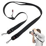 COYUN 1x Kamera Schultergurt, Kamera Tragegurt Schnellverschluß, Verstellbarer Kameragurt Schultergurt, Universal Kameragurt, Schnellverschluss Kamera Trageband, für DSLR-Kamera, kann gewaschen werden