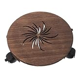 SEWACC Massiver Holz Blumentopfständer mit Universalrollen und Feststellbremse Robuster Pflanzenroller für Drinnen und Draußen Stabiler Bonsai und Blumenuntersetzer für Schwere