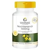 Nachtkerzenöl - mit 1000mg Nachtkerzenöl davon 650mg Linolsäure und 10mg Vitamin E - 120 Softgels - Deutsche Apothekenqualität - hochdosiert - vegan | Warnke Vitalstoffe