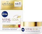 NIVEA VITAL SOJA Anti-Age Straffende Tagespflege LSF 15, straffende Gesichtspflege für reife Haut mit natürlichem Soja-Extrakt, Tagescreme mit LSF gegen Pigmentflecken (50 ml)