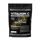 K1 Nutriline – Vitamin C Pulver 1 kg – Nahrungsergänzungsmittel Vitamin C 1000 mg – Nahrungsergänzungsmittel Müdigkeit – Vegane und glutenfreie Ascorbinsäure