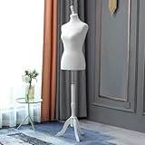 Loywe Schneiderpuppe Weiblich Schaufensterpuppe Damenbüste Schneiderbüste kleiderpuppe Büste Torso Gr.36/38 | 6016Weiß